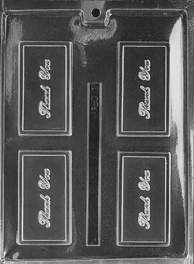 Cybrtrayd Life of the Party BC001 Thank You Business Card Chocolate Candy Mold in Sealed Protective Poly Bag Imprinted with Copyrighted Cybrtrayd Molding Instructions