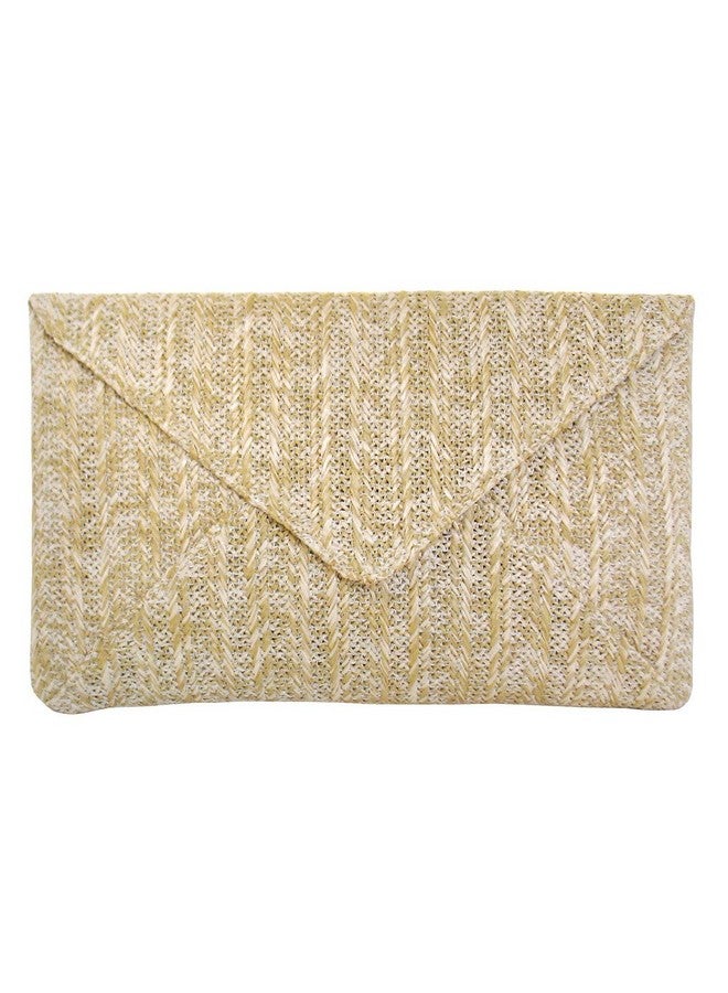 JNB Women'S Straw Envelope Clutch Natural - Image 1