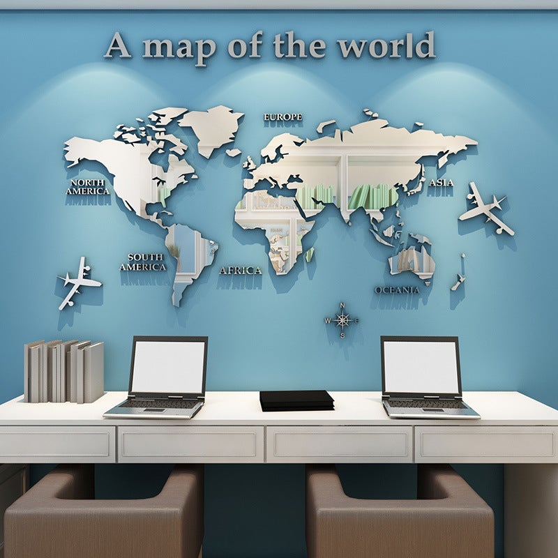 Dedicated Wall Stickers Creative Wall Decoration 3D Acrylic Background Wall Stickers Office Corporate Culture - Image 2