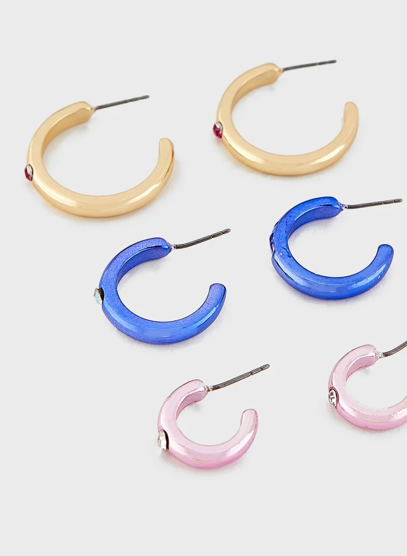 Ginger 3 Pair Earring Set