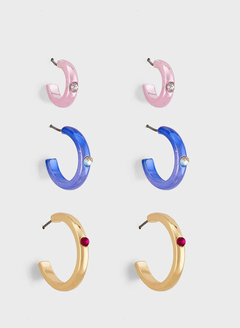 Ginger 3 Pair Earring Set