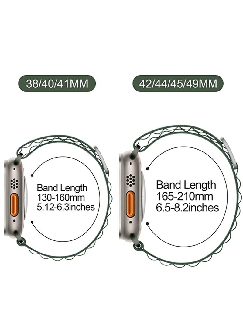ZOOMEE - Replacement Apple Watch Ultra Alpine Loop Band Strap Compatible with 49MM/45MM/44MM/42MM for All Series - Image 1