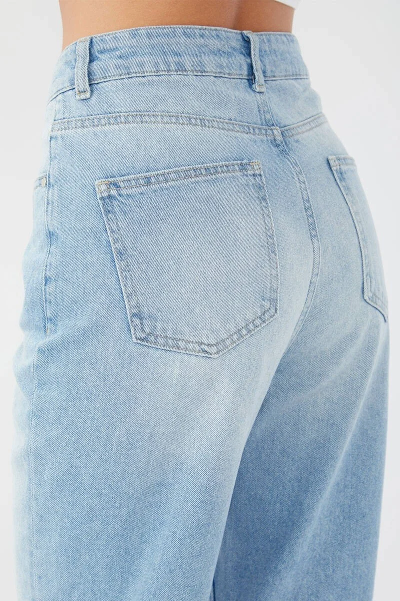 Banny Jeans Women's Series Ripped Jeans Light Blue