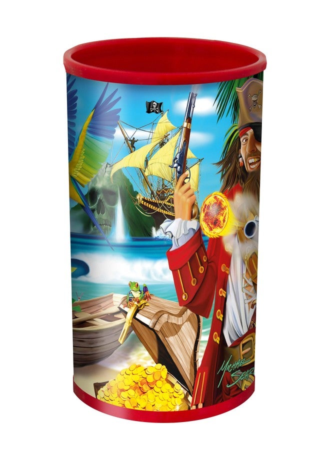 3D LiveLife Drinking Cup - Pirate Island from Deluxebase. Lenticular 3D Fantasy Plastic Tumbler, 10 fl oz BPA-Free Reusable Drinkware. Fairytale Themed Cup and Durable Party Favour Gift - Image 3