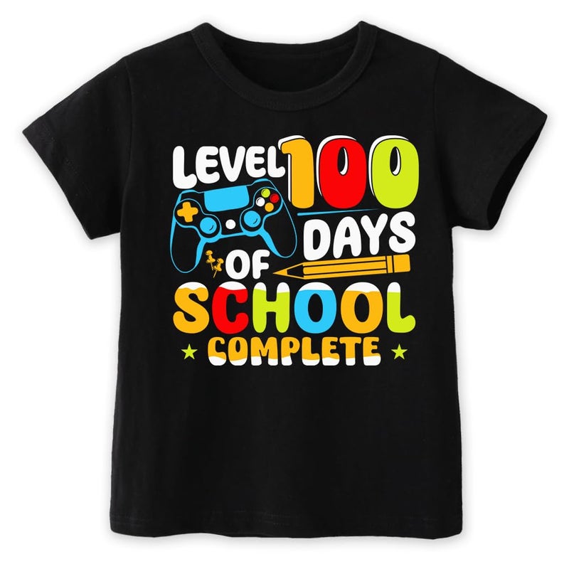 cheerilulu Toddler 100 Day of School Shirt for Boys Kid Grils, My Happy 100th Day of School T Shirt, Cotton Blend, Funny Design :4-7T - Image 1