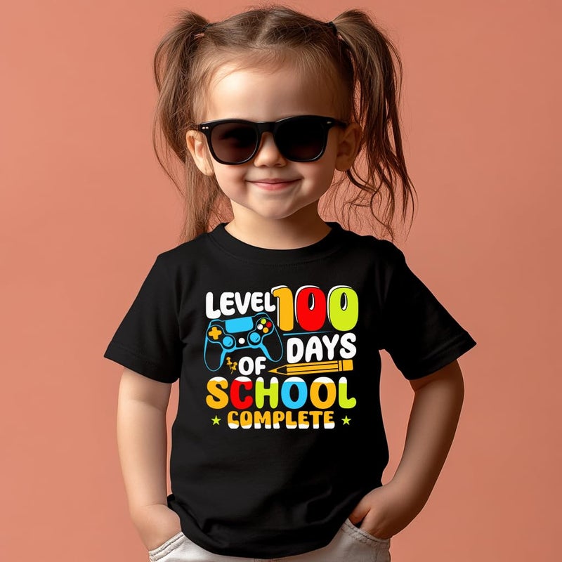 cheerilulu Toddler 100 Day of School Shirt for Boys Kid Grils, My Happy 100th Day of School T Shirt, Cotton Blend, Funny Design :4-7T - Image 5