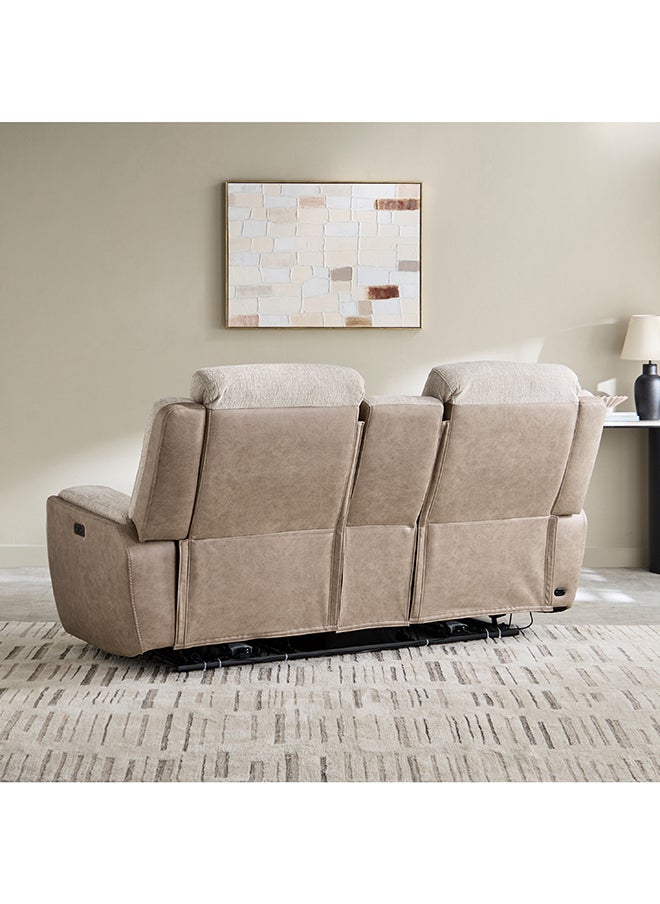 Home Box Onyx Power 2-Seater Fabric Recliner with Console and 2 Cupholders  - Image 5
