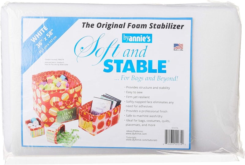 Annie By's Soft and Stable Fabric, 36 x 58 Inches, White - Ideal for Crafting and Quilting - Image 2