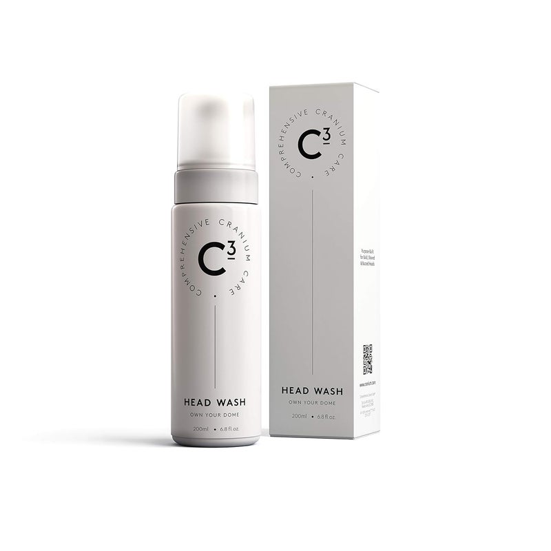 Comprehensive Cranium Care C3 Head Wash Hydrating and Balancing FragranceFree Daily Foam Cleanser for Bald Shaved and Buzzed Heads Gentle Sulfatefree Parabenfree IrritationFree Face and Scalp Care for Men and Women