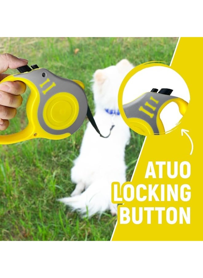 KASTWAVE Automatic Retractable Dog Leash 16 FT Durable Pet Tape with Non-Slip Handle Tangle Free Design for Small and Medium Dogs Convenient Pause and Lock Feature - Image 3