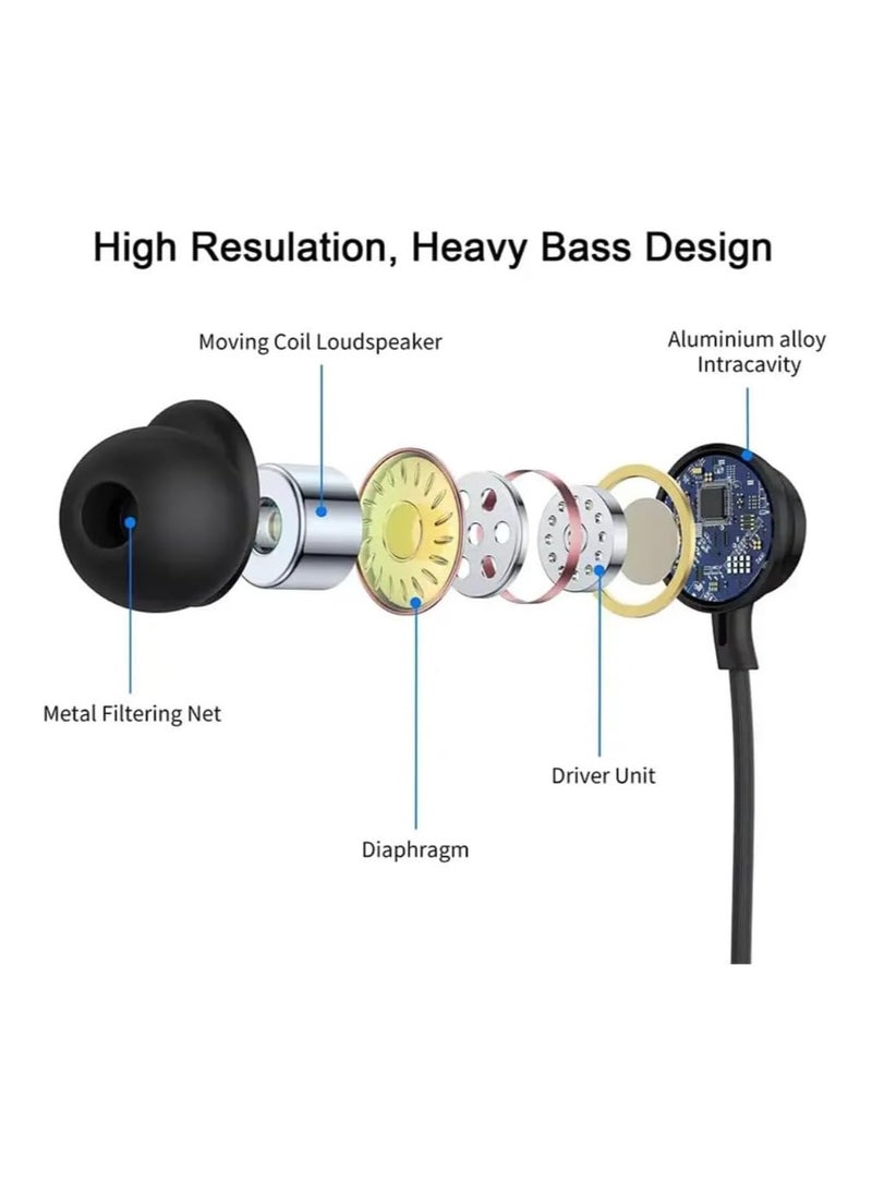 Generic TYPE C Earphones In-ear | Wired Earbuds Stereo Headphones | USB C Wired Earphones | Built- in Mic & Volume Control |  - Image 4