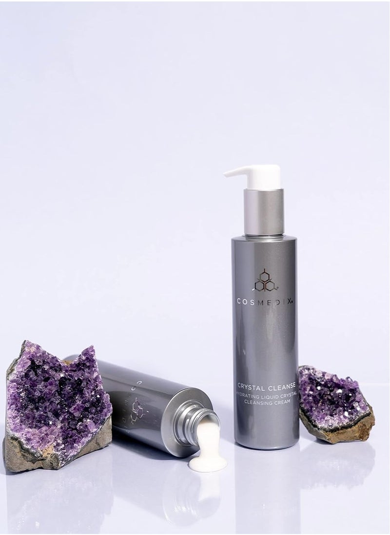 CosMedix Cosmedix Crystal Cleanse - Hydrating Liquid Cleansing Cream - Removes Daily Impurities - Gentle Enough for All Skin Types - Delivers Long-Lasting Moisture - Refreshes Your Complexion - 5.5 oz  - Image 3