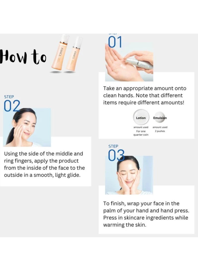 Fancl Enrich Plus Lotion I 30ml Anti-aging Face Toner for Normal to Oily Skin I 100% Preservative free - Image 5