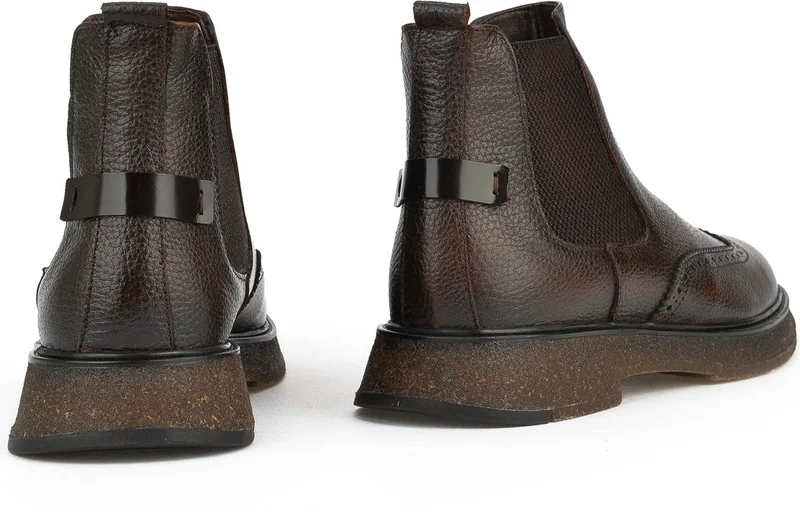 زيا , Men's Leather Boots 1431024Z6606 Tan
