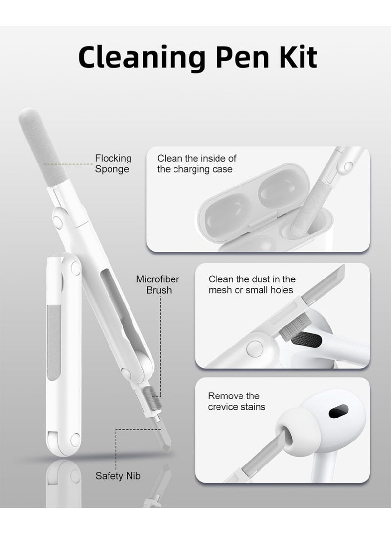 كيس لـ AirPods Pro 3 (2025) مع مقطع قفل آمن، تصميم وحدة تحكم ألعاب قشرة صلبة غطاء واقي مقاوم للصدمات لـ Apple AirPod Pro الجيل الثالث مع مجموعة نظيفة وسلسلة مفاتيح، رمادي - view 5