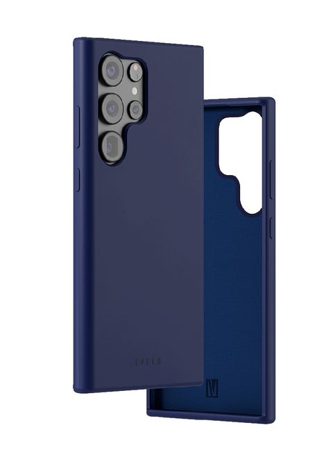 Samsung S23 Plus Case Iris Liquid Silicone Back Cover / Easy Snap-On / Anti-Fingerprint / Anti-Shock - Blue