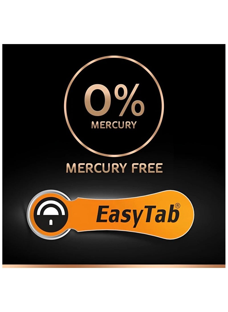 دوراسيل 30-Pieces Duracell Activair (Size 13) Hearing Aid 1.45V Zinc-Air Hg0% Mercury Batteries - Image 2