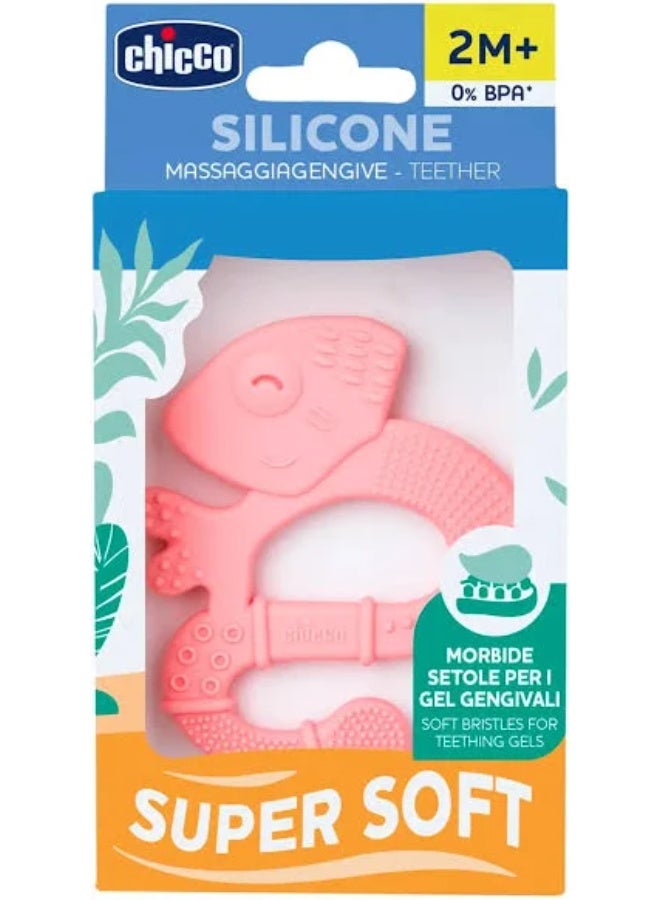 Chicco Super Soft Iguana Teether 2m+ Pink - Image 3
