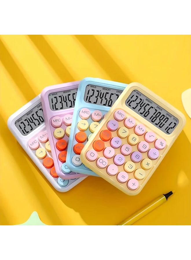 Blue Portable Calculator Compact Multi Color Electronic Easy Carry - Image 3
