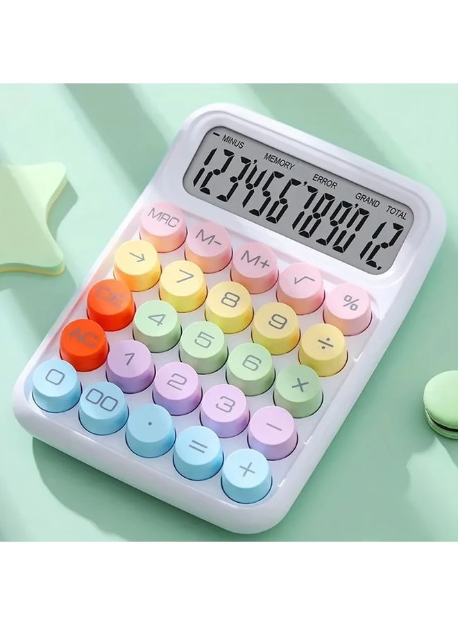 Blue Portable Calculator Compact Multi Color Electronic Easy Carry - Image 4