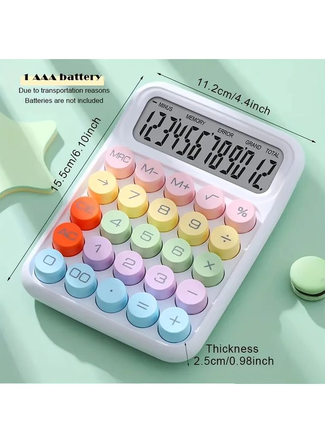 Blue Portable Calculator Compact Multi Color Electronic Easy Carry - Image 2