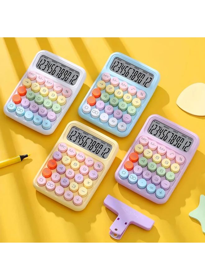 Blue Portable Calculator Compact Multi Color Electronic Easy Carry - Image 5