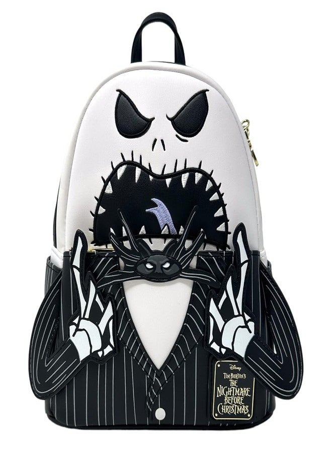 Loungefly Exclusive Nightmare Before Christmas Angry Jack Skellington Mini Backpack - A Must-Have Disney Collector's Item for NBC Fans - Image 1