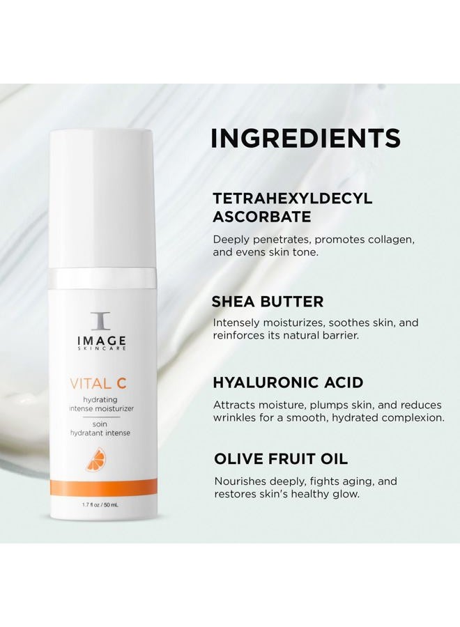IMAGE SKINCARE مرطب مكثف مرطب VITAL C، لوشن للوجه مع حمض الهيالورونيك وزبدة الشيا، 1.7 أونصة سائلة - Image 5