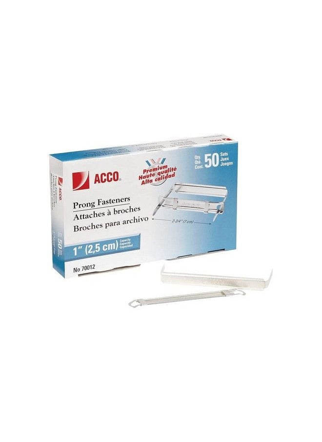 ACCO Brands Acco 70022 Premium Twopiece Fasteners 2Inch Cap 23 4Inch Center Silver 50 Bx  - Image 4