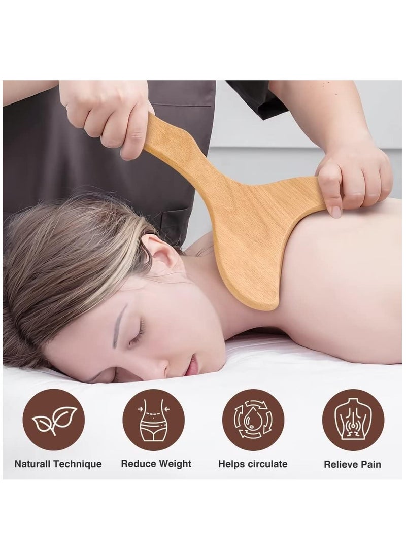 Arabest 6 in 1 Wood Therapy Massage Tools Massager Wooden Massager for Body Shaping Massage Tool Set Wood Therapy Tools for Relieving Muscle Pain Body Sculpting Tools Gua Sha  - Image 5