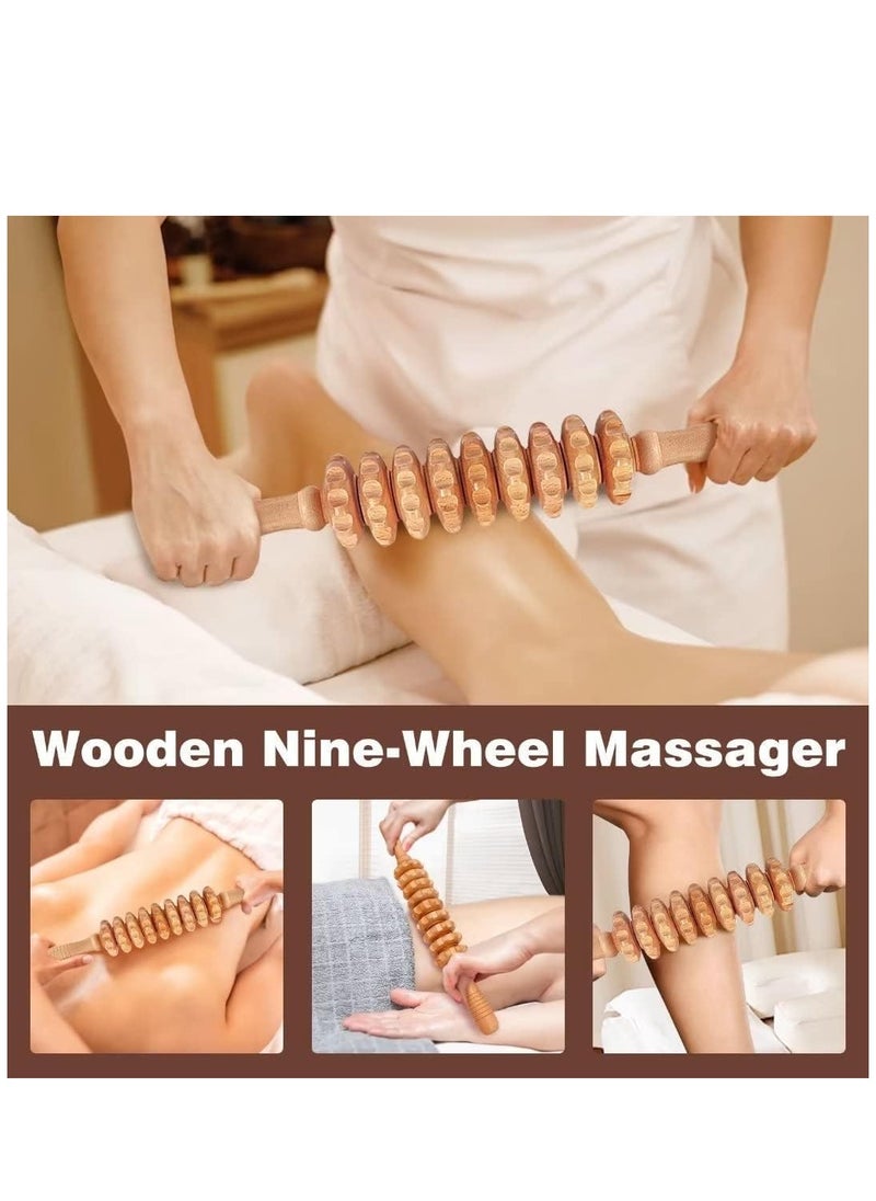 Arabest 6 in 1 Wood Therapy Massage Tools Massager Wooden Massager for Body Shaping Massage Tool Set Wood Therapy Tools for Relieving Muscle Pain Body Sculpting Tools Gua Sha  - Image 3