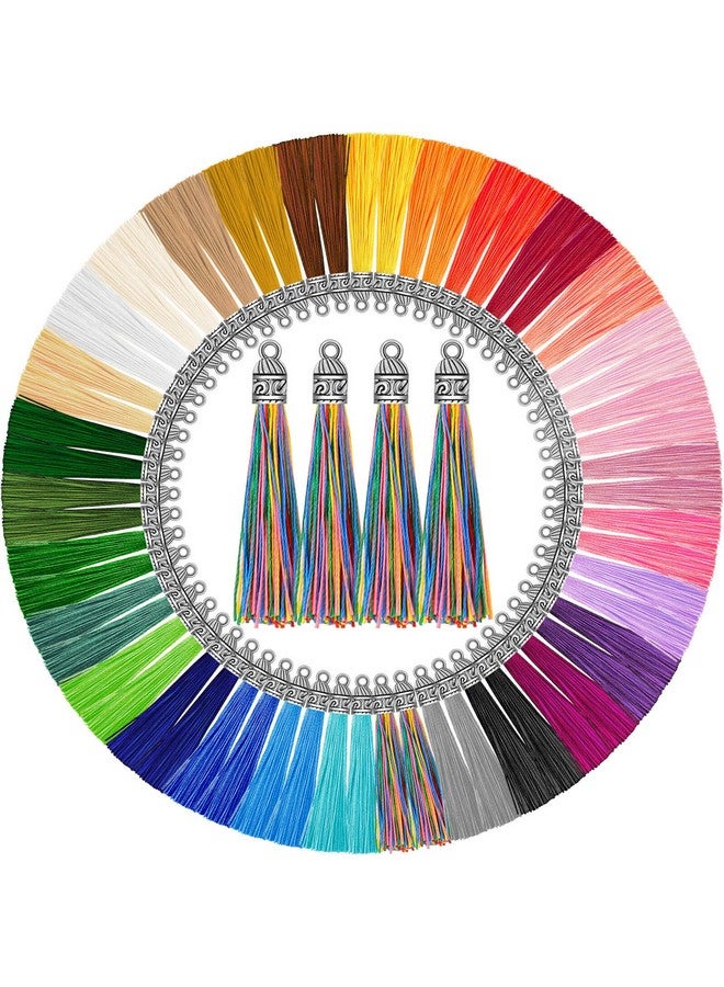 Caffox Tassels For Jewelry Making 120Pcs Keychain Tassel Charms Bulk Silky Handmade Tassels For Earrings Bracelets Necklaces And Diy Craft - Image 1
