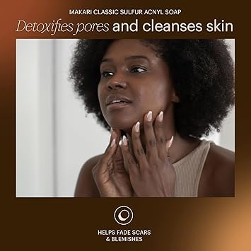 Makari Classic Sulfur Soap 70 oz AcneFighting Bar Soap for Face Body Moisturizing Cleanser Combats Acne Blemishes Clogged Pores Oiliness Irritation - Image 3