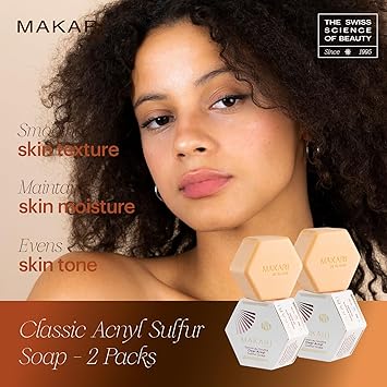 Makari Classic Sulfur Soap 70 oz AcneFighting Bar Soap for Face Body Moisturizing Cleanser Combats Acne Blemishes Clogged Pores Oiliness Irritation - Image 2