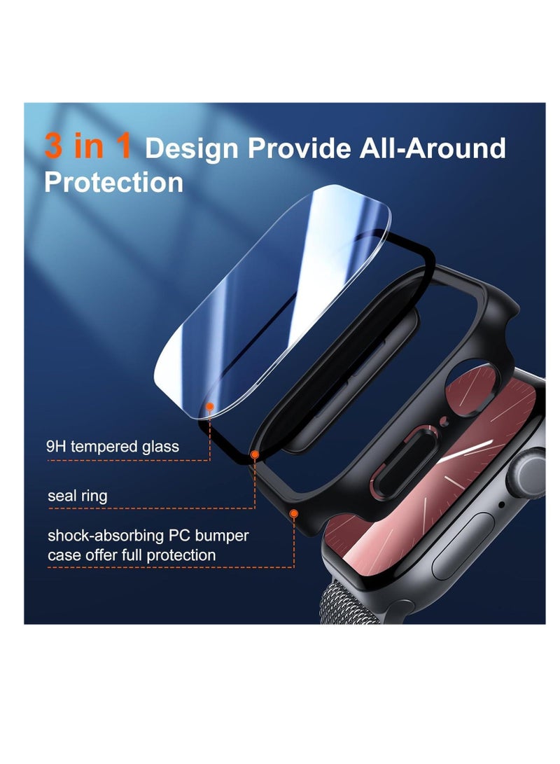 360° Full Protection Cover for Apple Watch Series 10 46mm - Black  - Image 2
