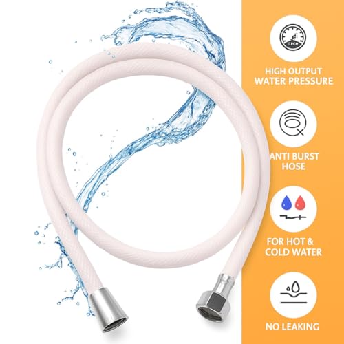 WOYO 1.2 Meter Flexible Inlet Pipe for Health Faucet & Jet Shower – Hot & Cold Water Hose, High Pressure, Anti-Burst, Leak-Proof, Durable Bathroom & Kitchen Connection Tube - Image 2