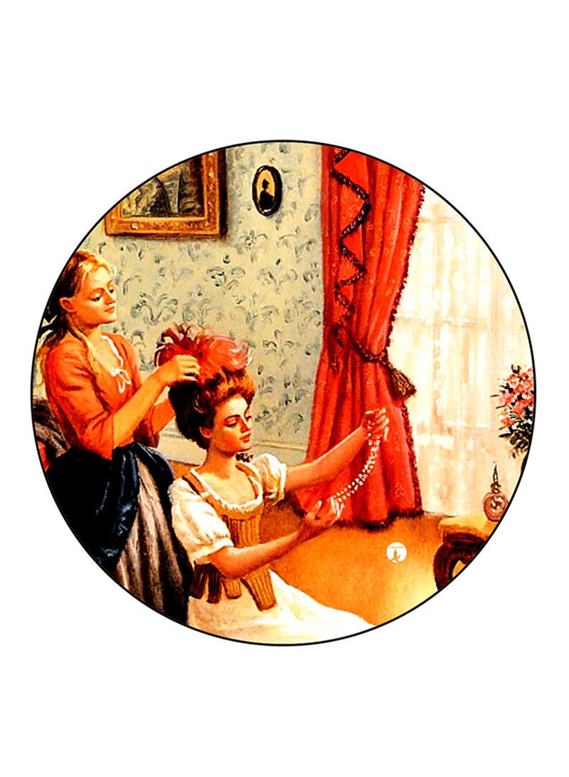 Vintage Art Printed Mouse Pad  Multicolour