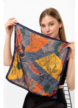 Saria Moda Saria Fashion Leaf Pattern Scarf Bandana  - Image 4