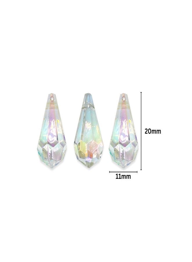 Satra Traders Rainbow Drop Plastic Beads (2 Hole) | Size : 20mm | Qty : 10pcs | PB187 - Image 2