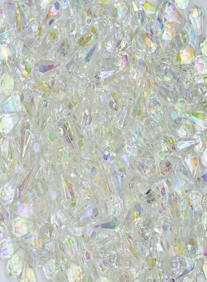 Satra Traders Rainbow Drop Plastic Beads (2 Hole) | Size : 20mm | Qty : 10pcs | PB187 - Image 1