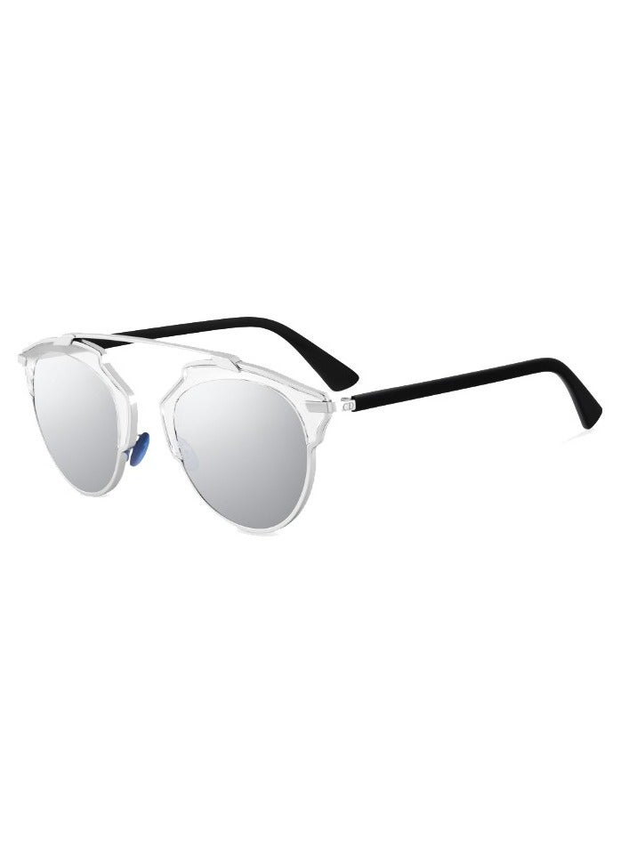 ديور نظارة شمسية للجنسين بإطار بيضاوي كامل الحواف - تطبيق Dior SO Real SOREAL APP/DC - مقاس العدسة: 48 ملم - رمادي شفاف - Image 1