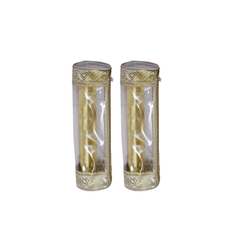 Home Store India Home Store India Plastic Bangle Box with Durable Single Rod pck of 24 golden - Image 3