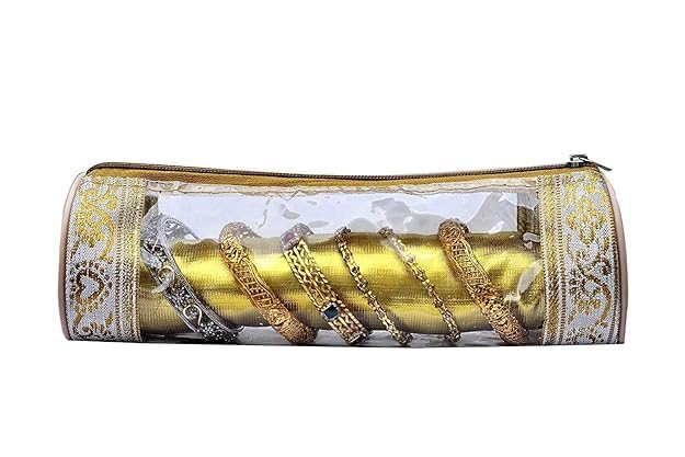 Home Store India Home Store India Plastic Bangle Box with Durable Single Rod pck of 24 golden - Image 4
