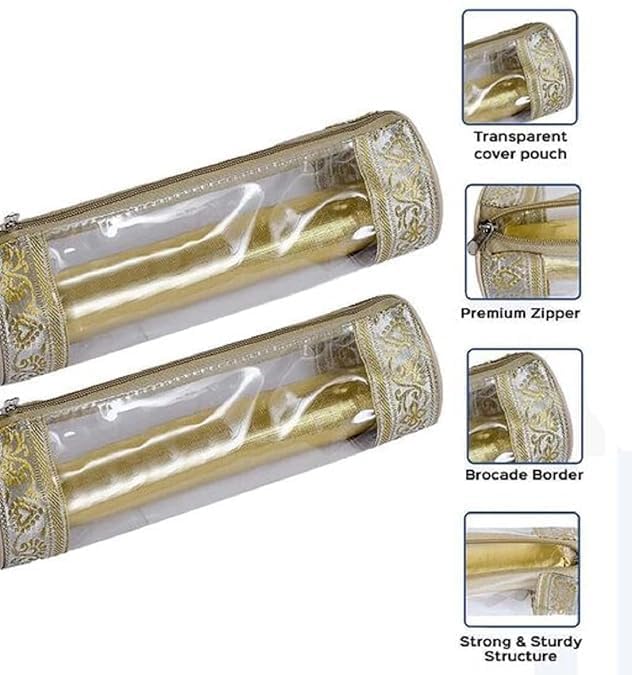 Home Store India Home Store India Plastic Bangle Box with Durable Single Rod pck of 24 golden - Image 5