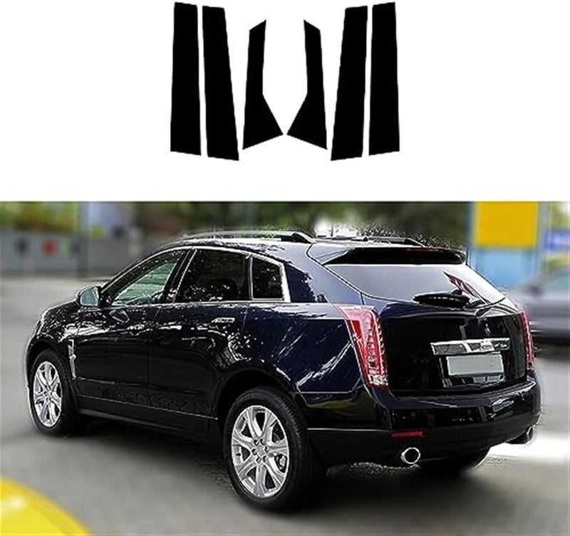 Vuzmode Glossy Black Door Window Pillar Posts for Cadillac SRX - Image 4