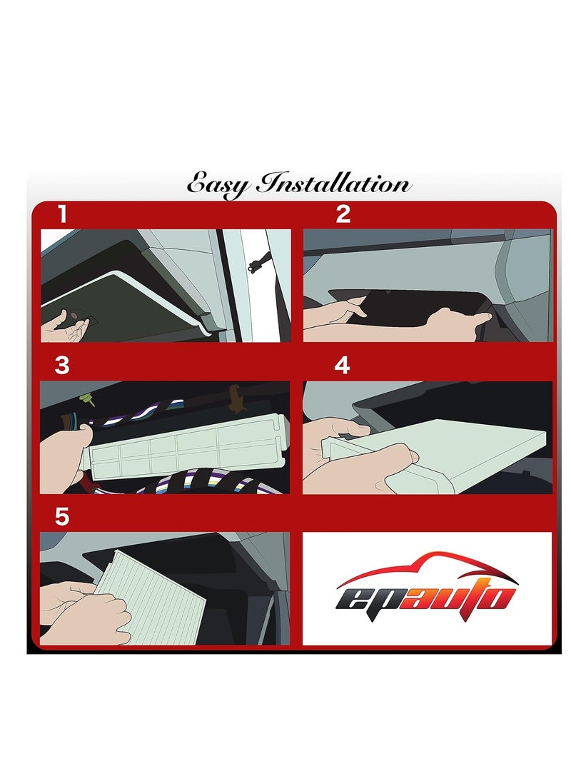EPAuto EPAuto CP285 (CF10285) Premium Cabin Air Filter includes Activated Carbon  - Image 3