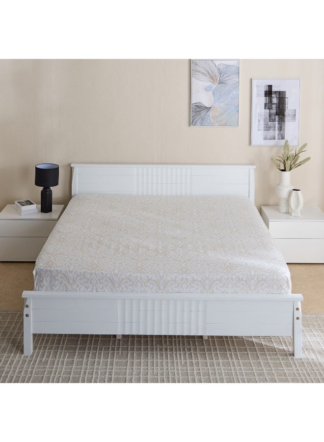 Home Box ملاءة سرير ماتريكس إيسن كينج - بنمط بيج - Image 3