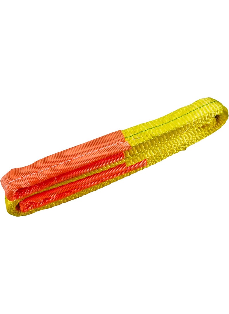 Everest C11362 x 18 Yellow Flat Sling Eye to EyeLifting Sling Strap Heavy Duty 2PLY 1Pack  - Image 5