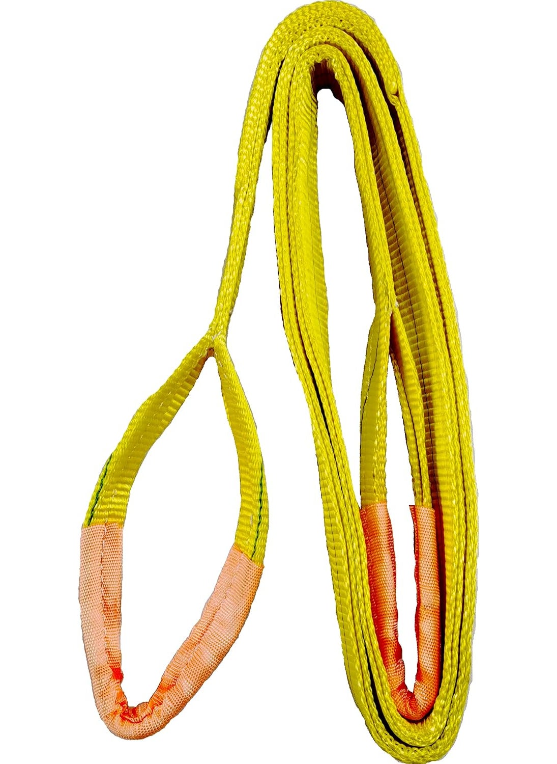 Everest C11362 x 18 Yellow Flat Sling Eye to EyeLifting Sling Strap Heavy Duty 2PLY 1Pack  - Image 2