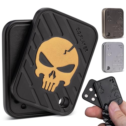 D.G.PLAYER DGPLAYER Fidget Toys Adults Magnetic Metal EDC Fidget Slider for ADHD Relieve Stress Tension Anxiety Focus Find Inspiration Backpack Purse Hanging DecorationAlloy Black - Image 1